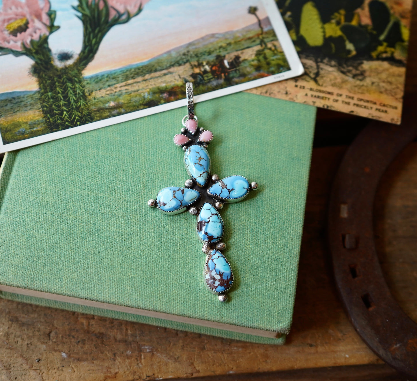 Big Ole Golden Hills Cross Pendant